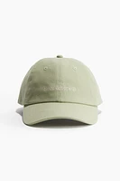 Casquette en coton avec broderie