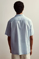 Regular Fit Linen-Blend Resort Shirt