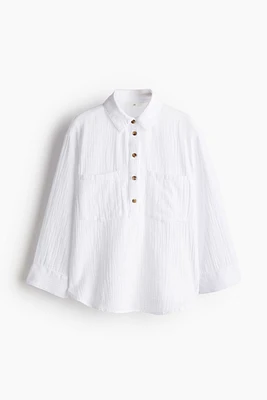 Chemise à enfiler en mousseline