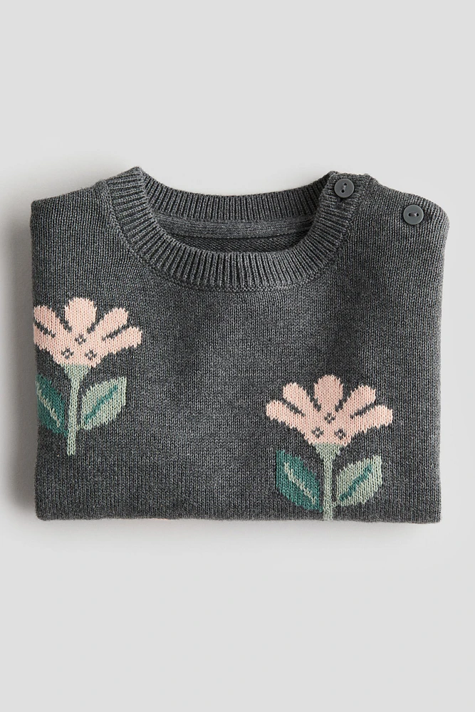 Jacquard-Knit Sweater
