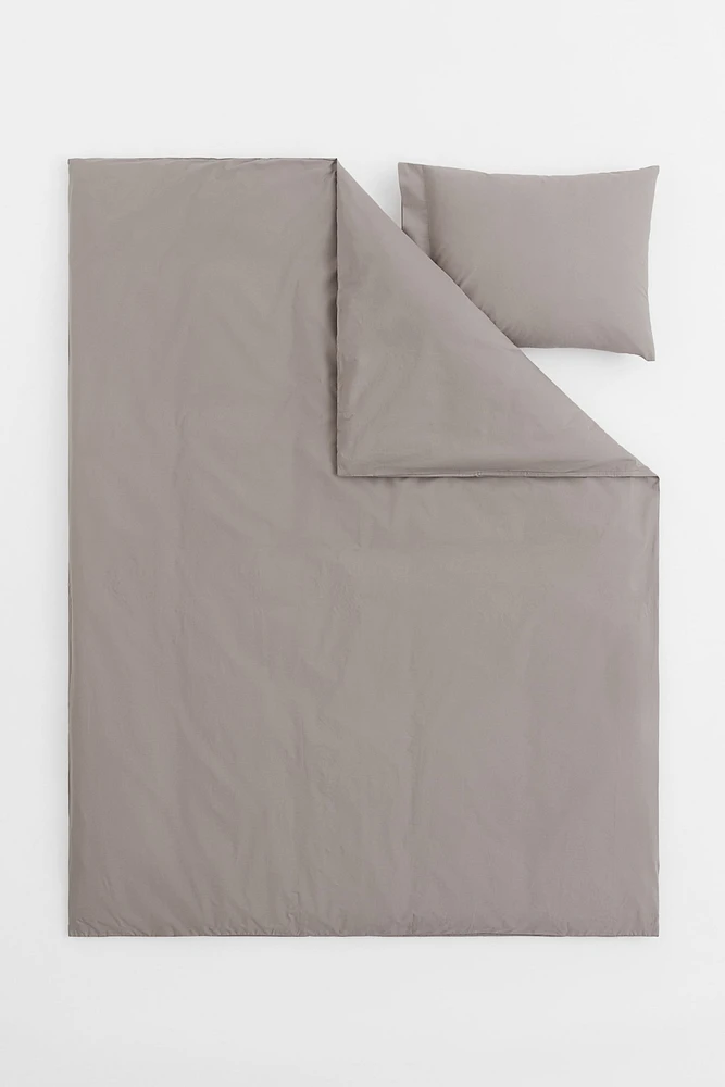 Parure de couette lit simple en percale de coton