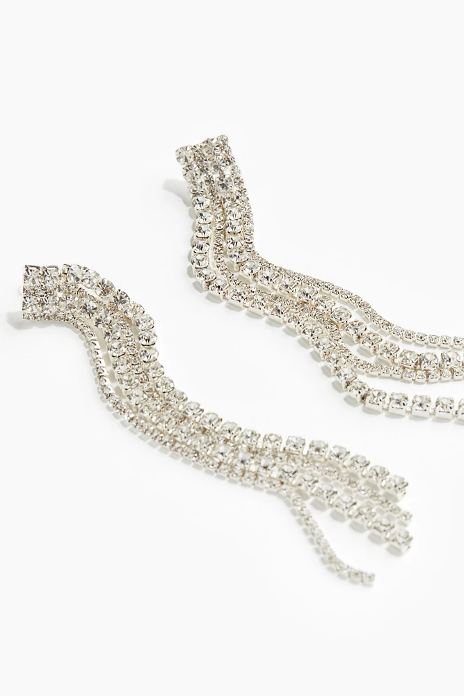 Long Rhinestone Earrings