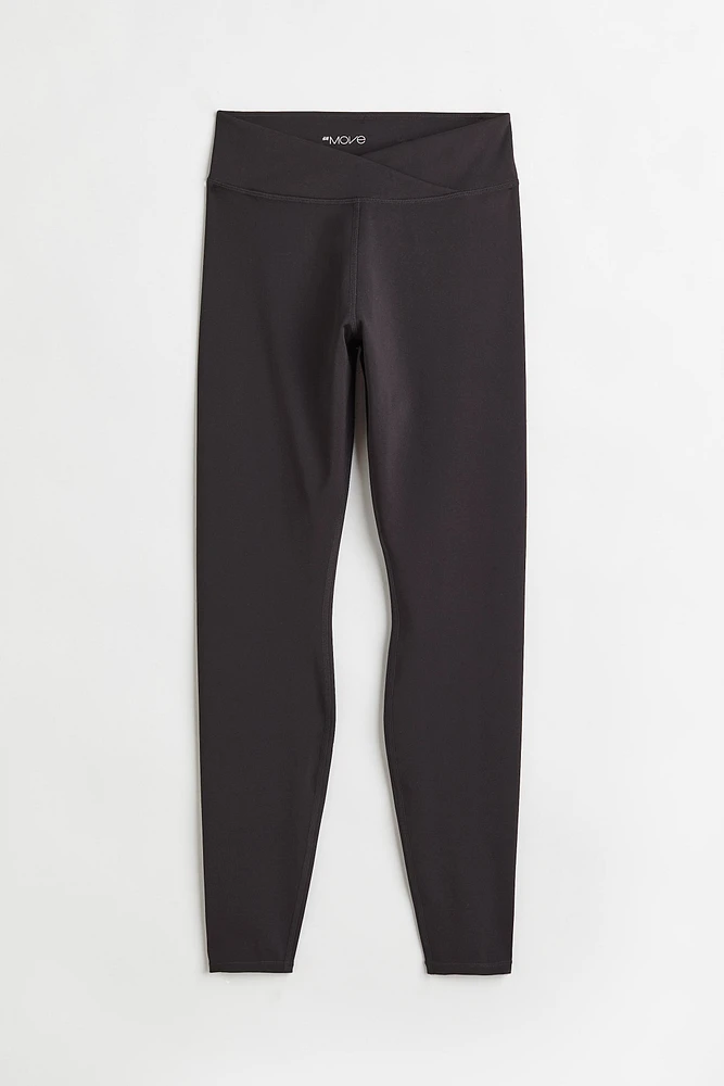 Wrapover-waist Sports Leggings