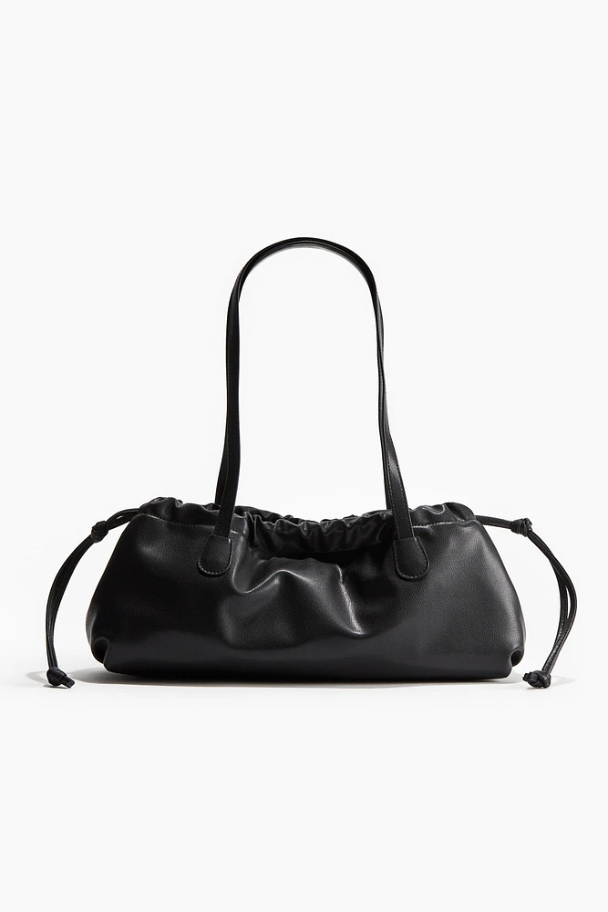 Drawstring-detail shoulder bag