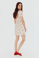 Smocked Poplin Dress