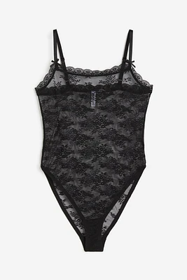 Lace-trimmed Pajama Bodysuit