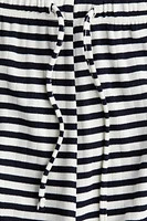 Wide-Leg Drawstring Pants