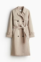 Double-breasted Twill Trench Coat