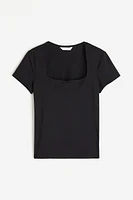 Square-neck Top