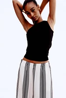 Wide-Leg Pull-On Pants
