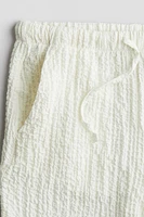 Textured Pull-On Pants