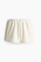 Short en molleton de coton délavé