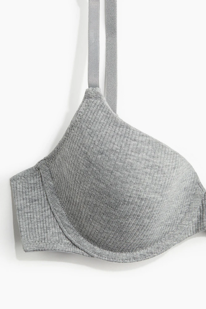 Soutien-gorge coussiné en jersey avec armatures