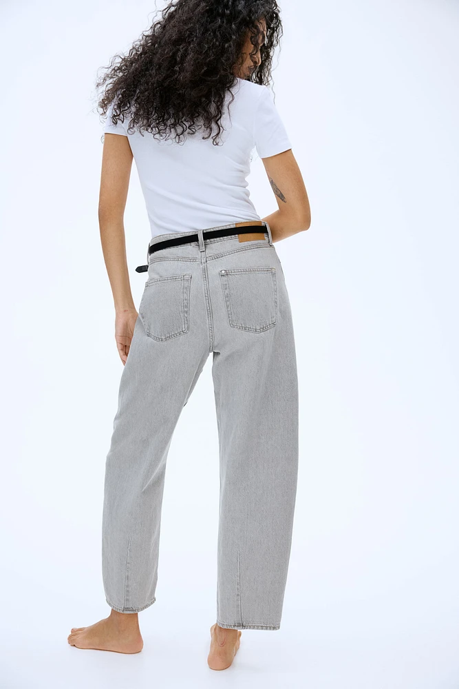 Jean Taille Haute Coupe Tonneau