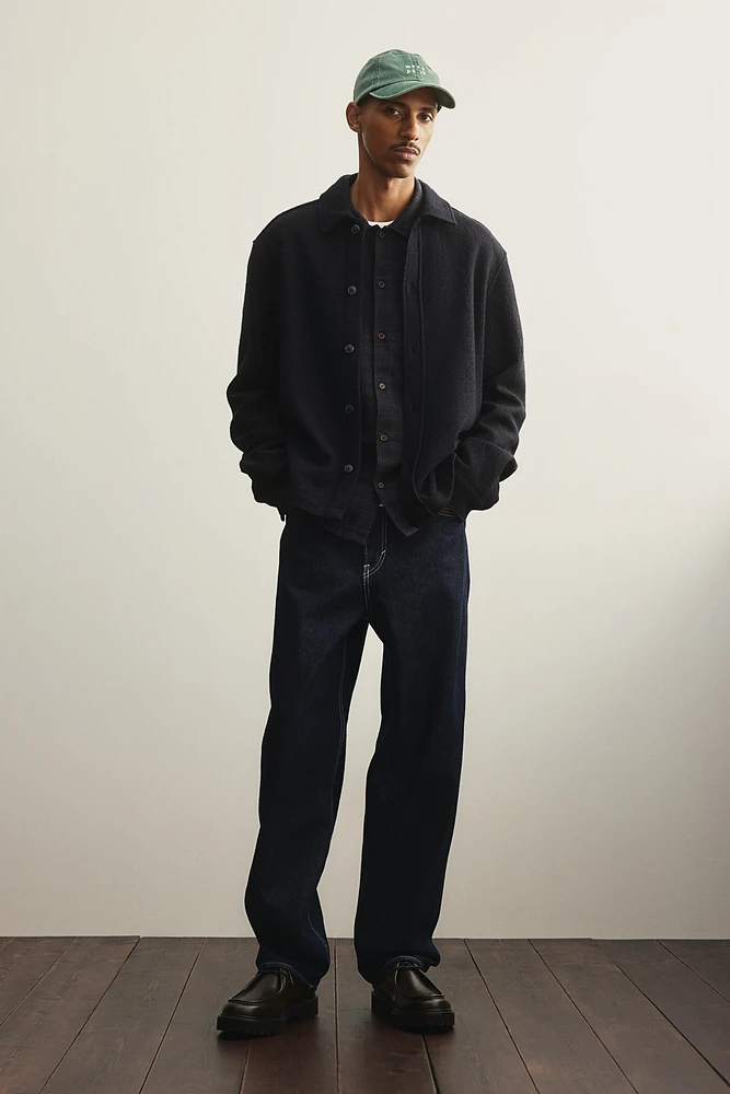 Regular Fit Wool-Blend Overshirt