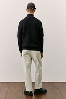 Regular-Fit Pattern-Knit Sweater