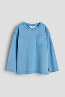 Washed-look Long-sleeved T-shirt