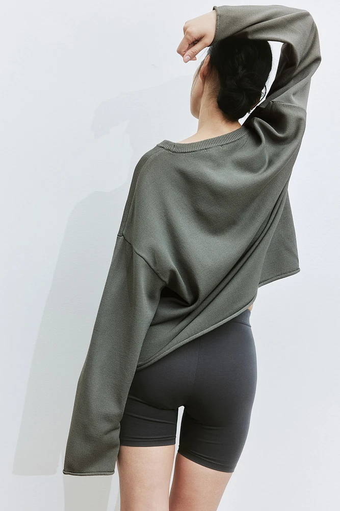 Roll-edge Sweater