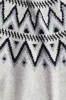 Jacquard-Knit Turtleneck Sweater