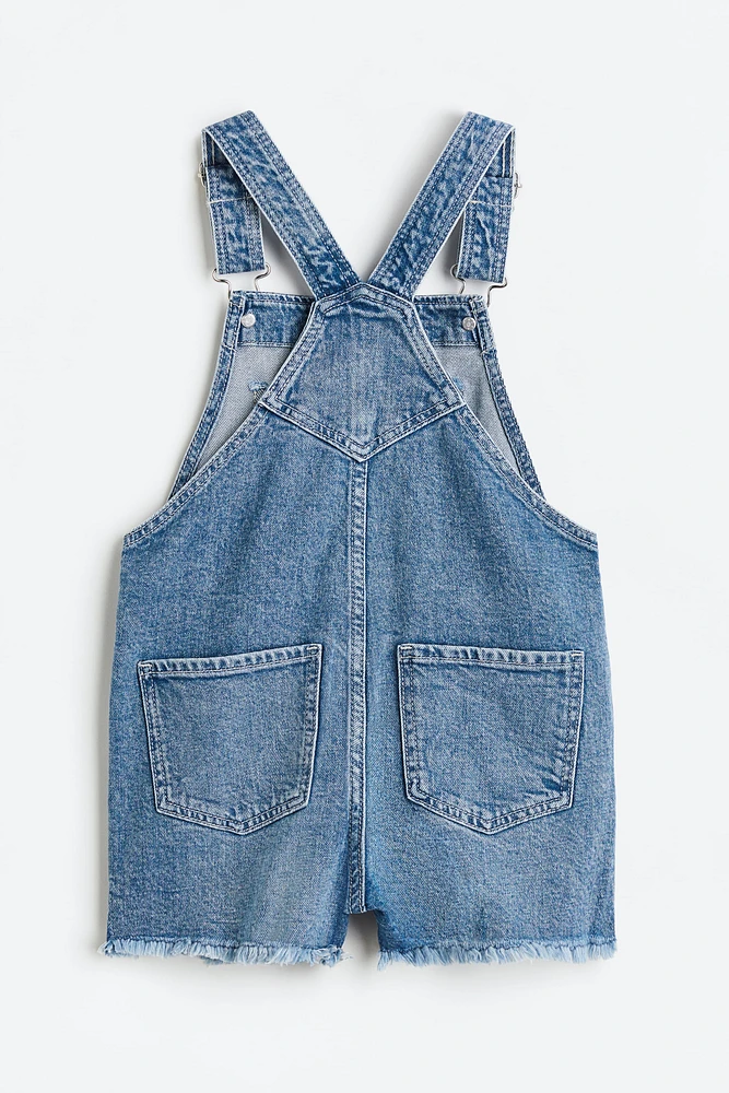 Denim Overall Shorts