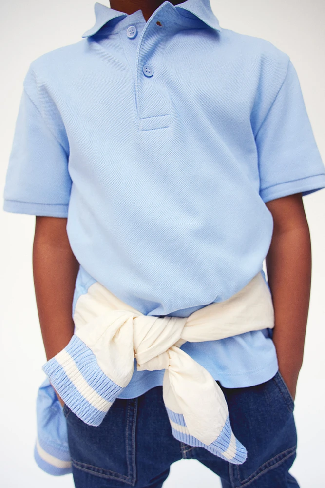 Cotton Pique Polo Shirt