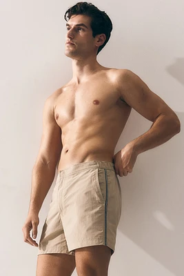 Swim Shorts with Piping