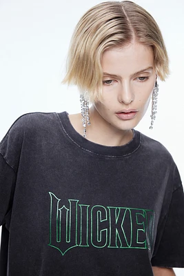 T-shirt carré imprimé
