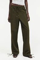 Linen-blend Pull-on Pants