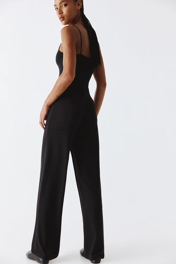 Wide-Leg Jersey Pants