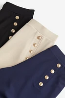 Button-front Pants