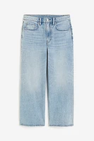 Wide High Cropped Jeans