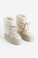 Warm-lined Teddy Fleece Boots