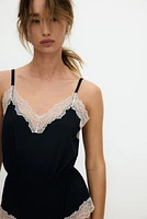Maillot en microfibre avec dentelle