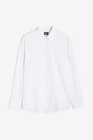 Regular Fit Linen-blend Shirt