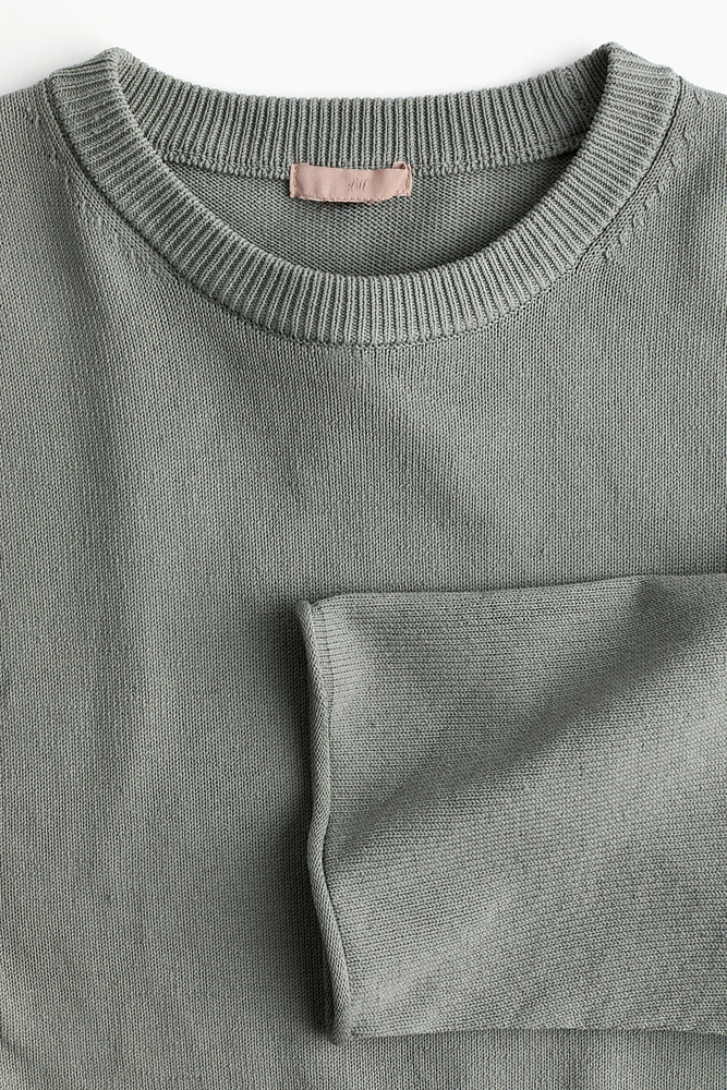 Roll-edge Sweater