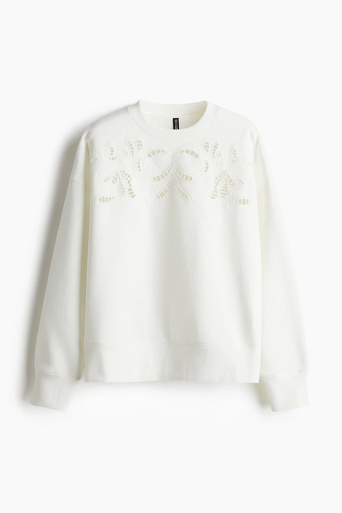 Oversized Sweatshirt with Motif