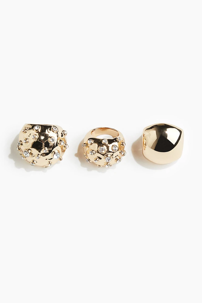 3-pack Statement Rings