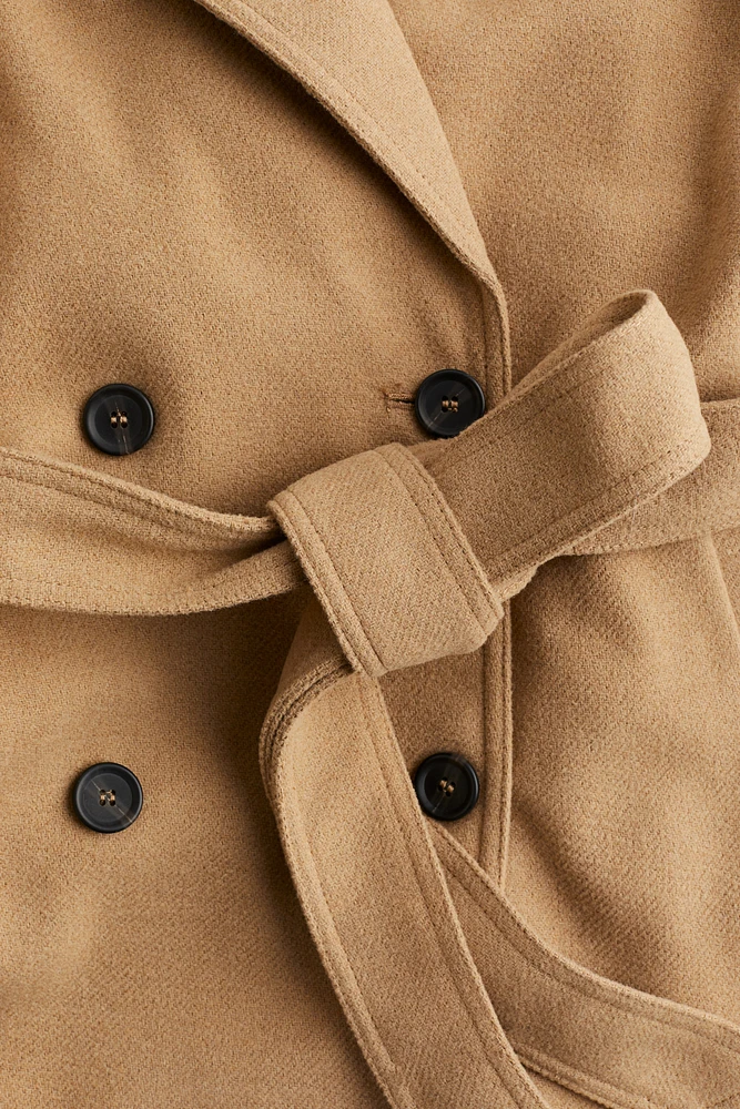 Short felted pea coat