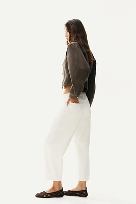 Barrel High Cropped Jeans