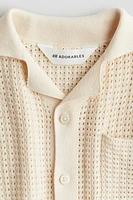 Pointelle-Knit Cotton Cardigan