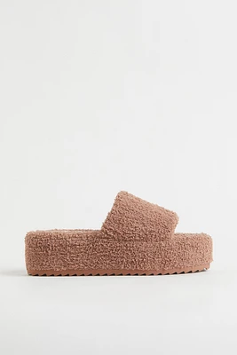 Terry Platform Slippers