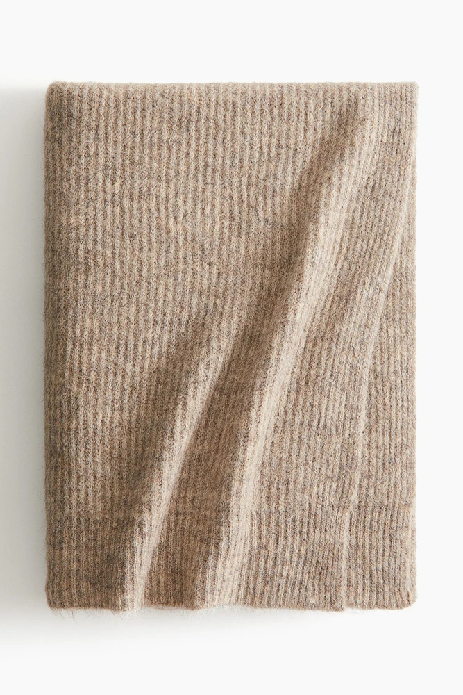 Rib-Knit Throw