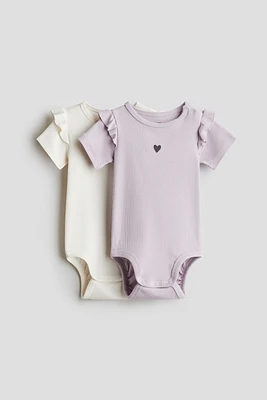 2-pack Pointelle Bodysuits