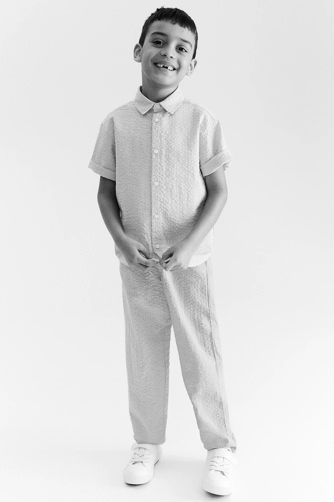 Cotton Seersucker Shirt