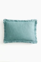 Housse de coussin en tissu flammé
