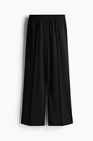 Wide Crease-Detail Pants