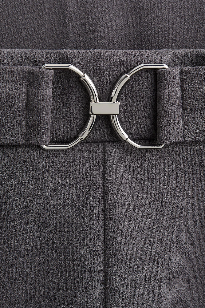 Buckle-detail Dress Pants