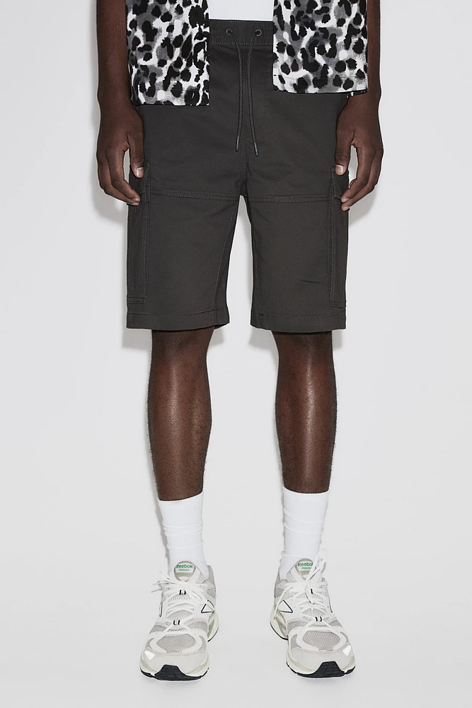 Regular Fit Twill Cargo Shorts