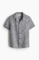 Regular Fit Textured-weave Resort Shirt