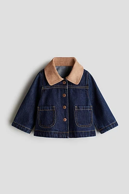 Veste en denim avec col